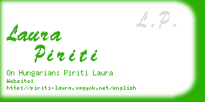 laura piriti business card